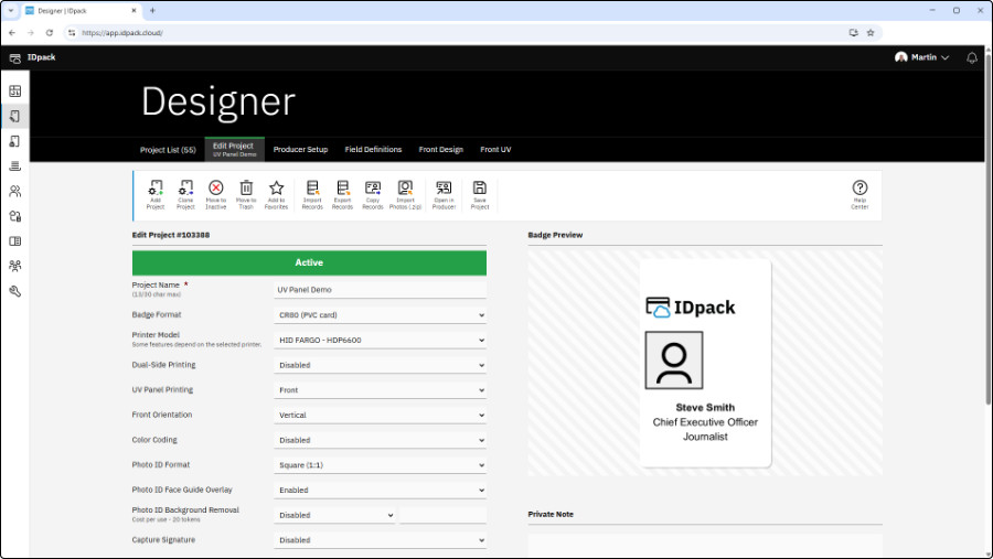 Enable UV Printing in Designer Enable UV Printing in Designer