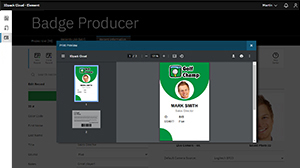 Screenshot | IDC Element | Badge Producer - Print Preview