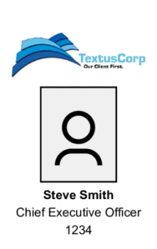 Basic Series #3 can be punched on top with a logo, photo ID, and three customizable fields. | #122489 Basic Series #3 can be punched on top with a logo, photo ID, and three customizable fields. | #122489