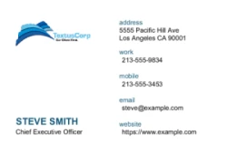 Business Card Series #1 | #123077 Business Card Series #1 | #123077