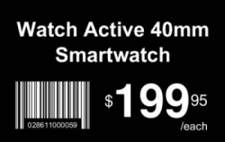 Clean Price Tag with product name, barcode and big price | #122369 Clean Price Tag with product name, barcode and big price | #122369
