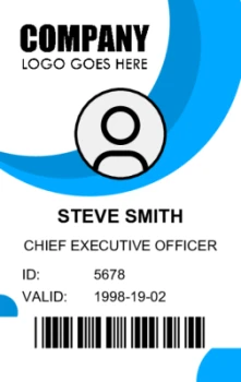 Creative Office Identity Card Template with Circles | #122441 Creative Office Identity Card Template with Circles | #122441