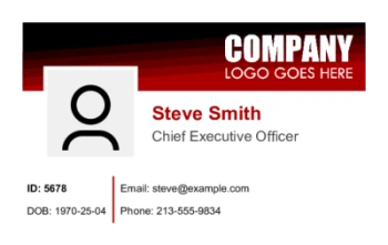 Employee ID Series 12 | #122417 Employee ID Series 12 | #122417