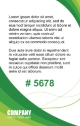 Employee ID Series 10 | Modern vertical design with a graphic background, large text area, and identifier layout for #09 back-side use. #122429 Employee ID Series 10 | Modern vertical design with a graphic background, large text area, and identifier layout for #09 back-side use. #122429