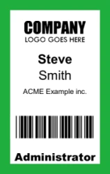 Having a trade fair? This portrait card is for you with color coding card and barcode | #122360 Having a trade fair? This portrait card is for you with color coding card and barcode | #122360