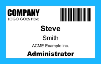 Having a tradeshow? This landscape card is for you with color coding card and barcode | #122359 Having a tradeshow? This landscape card is for you with color coding card and barcode | #122359