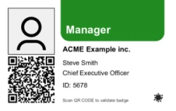 Healthcare Series 02 | Clean horizontal design with a photo area, color-coded role label, identity details, and a Checkpoint QR. #122431 Healthcare Series 02 | Clean horizontal design with a photo area, color-coded role label, identity details, and a Checkpoint QR. #122431
