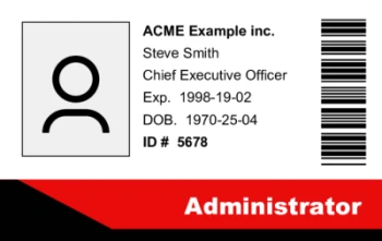 ID or Business card with 6 dynamic texts to change to your needs | #122353 ID or Business card with 6 dynamic texts to change to your needs | #122353