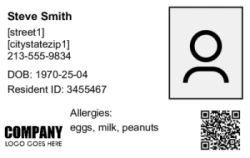 Landscape full details membership card | #122457 Landscape full details membership card | #122457