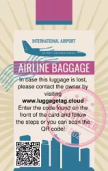 Luggage Tag in the Cloud - Boston | #122527