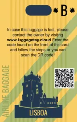 Luggage Tag in the Cloud - Lisboa | #122519