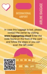 Luggage Tag in the Cloud - Tokyo | #122525
