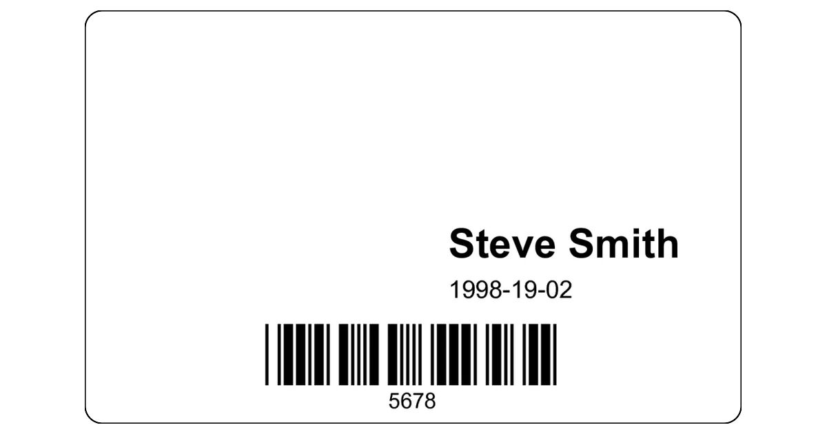 Membership badge with barcode | ID Card Template | IDpack