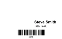 Membership badge with barcode | #122771