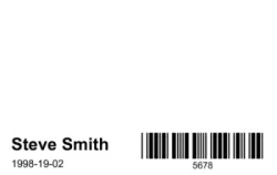 Membership card with barcode | #122516