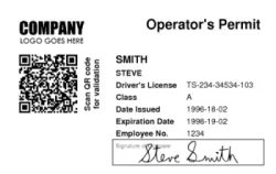 Operator's Permit | #122461