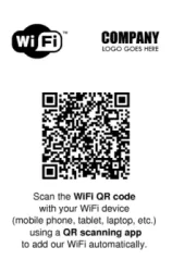 Portrait WiFi QR Code Cards | #122787