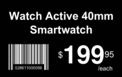 Retail Series 05 | Horizontal price tag with product name, barcode, and large pricing for clear retail display. #122369 Retail Series 05 | Horizontal price tag with product name, barcode, and large pricing for clear retail display. #122369
