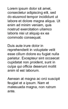 Simple portrait full-text card design | #122456 Simple portrait full-text card design | #122456