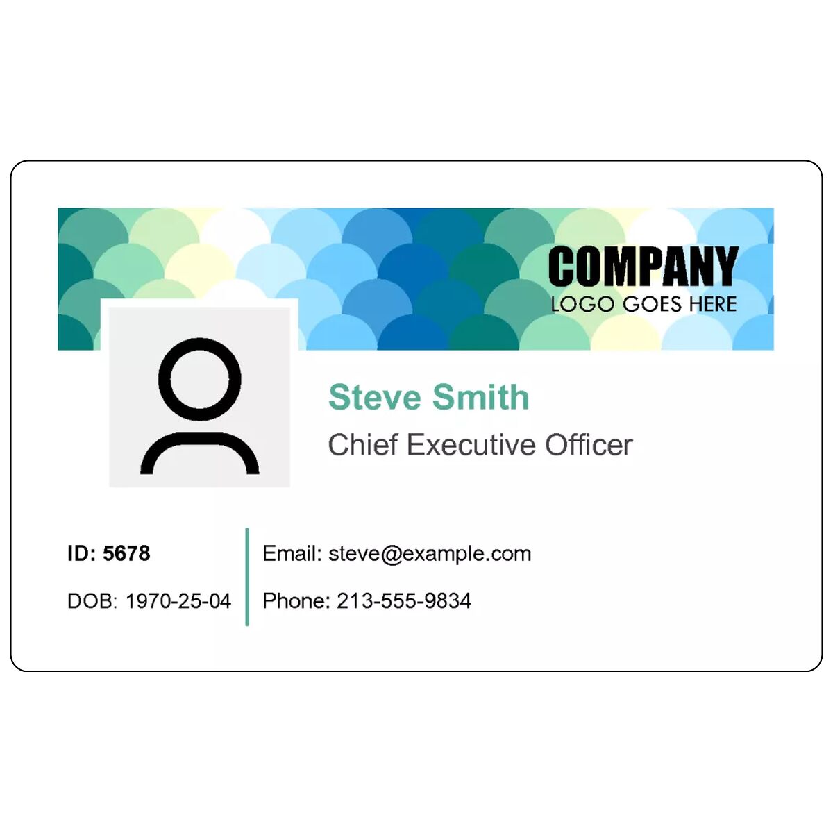Id Photo Example Square Examples Of Id Card Templates