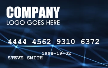 Template for fidelity card and employee ID with background image | #122446 Template for fidelity card and employee ID with background image | #122446