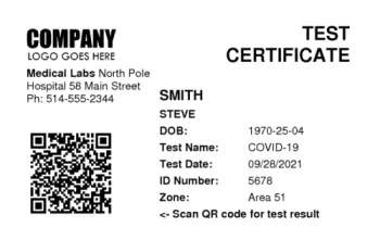 Test Certificate | #122454