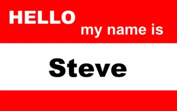 The classic 'Hello my name is' card. Great for trade fair and private presentation | #122361