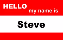 The classic 'Hello my name is' card. Great for trade fair and private presentation | #122361