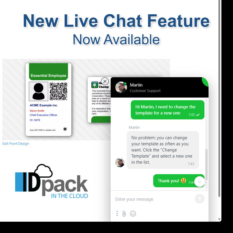 New Live Chat Feature Now Available