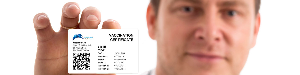 Print COVID test or vaccination certificates